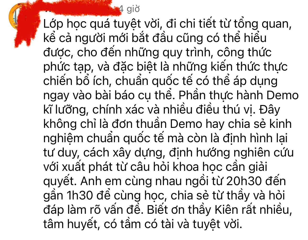 Phản hồi thật của học viên khóa MSDA trước