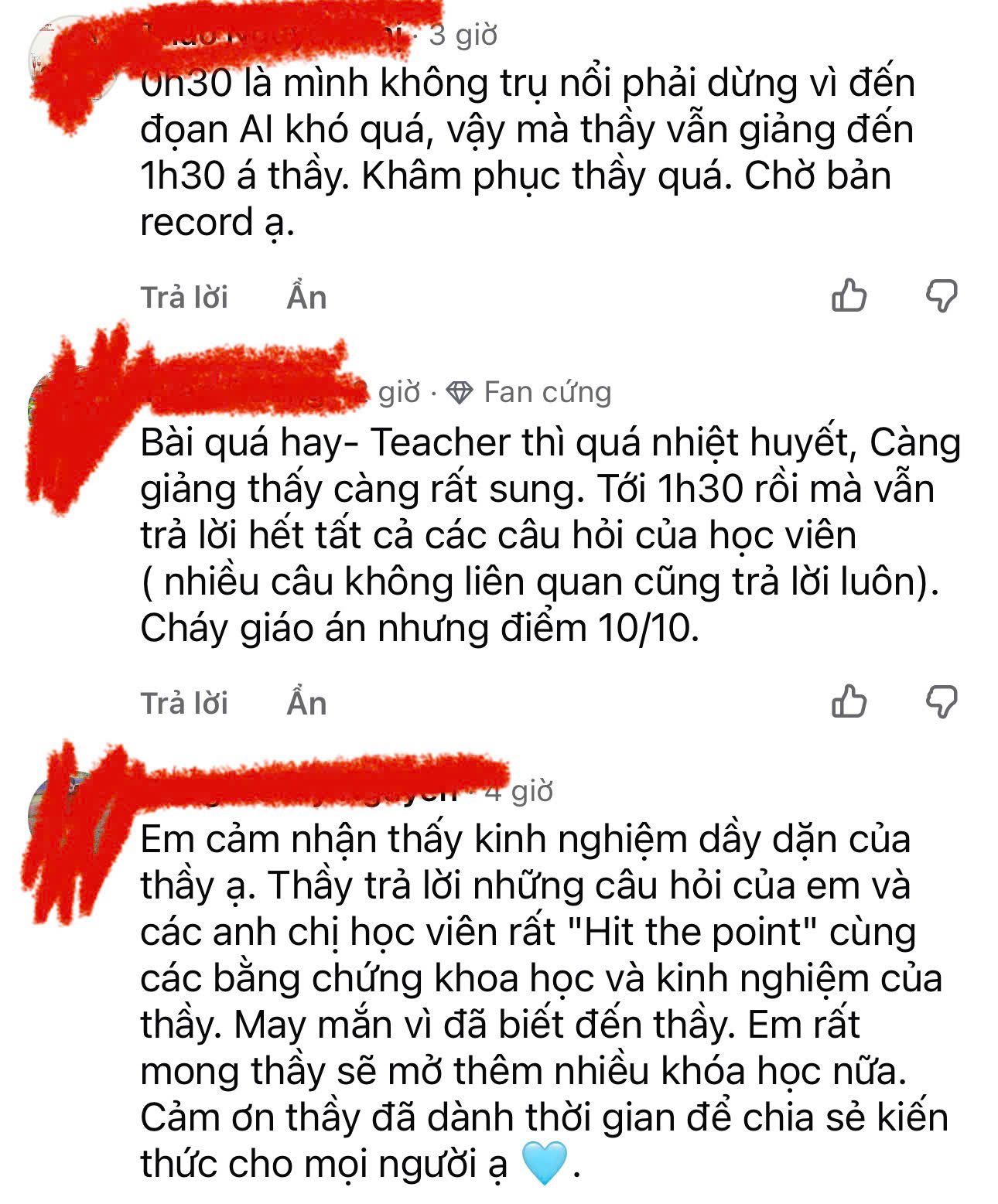 Phản hồi thật của học viên khóa MSDA trước