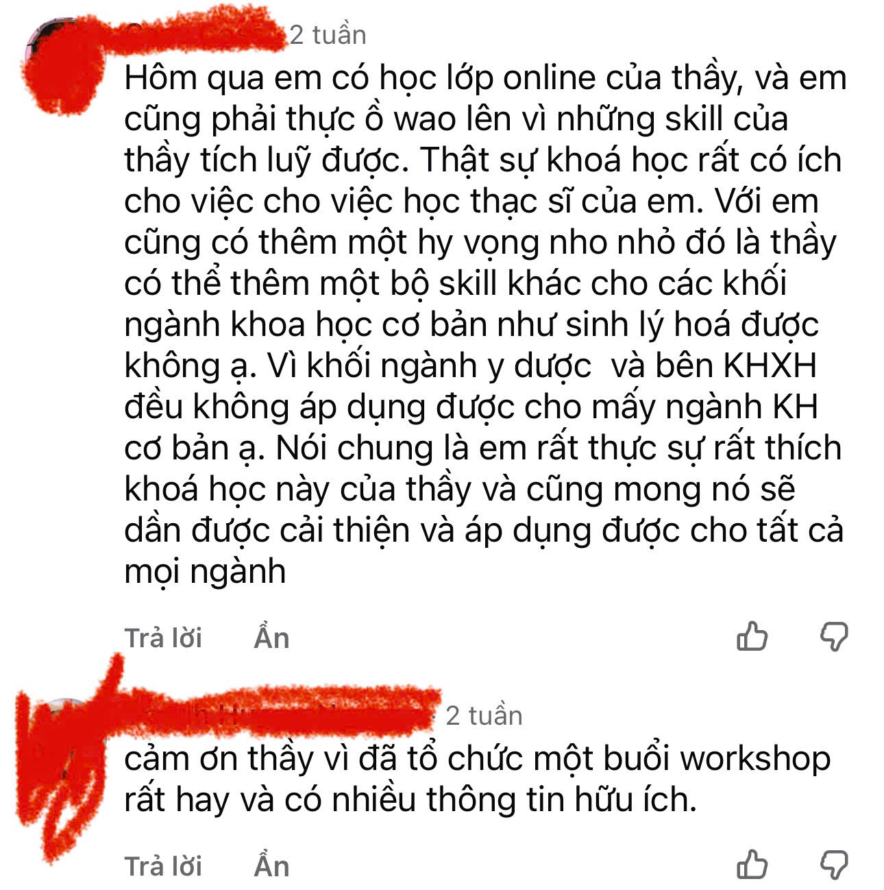 Phản hồi thật của học viên khóa MSDA trước